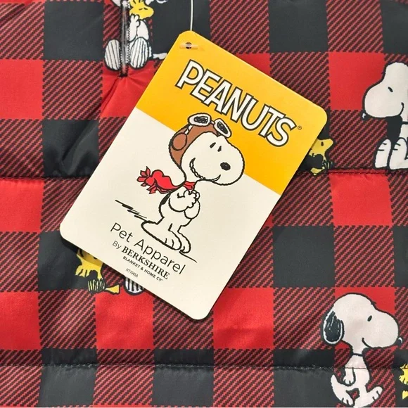 NWT Snoopy and Woodstock Peanuts Winter Coat for Dog Size MEDIUM NEW - Picture 9 of 12